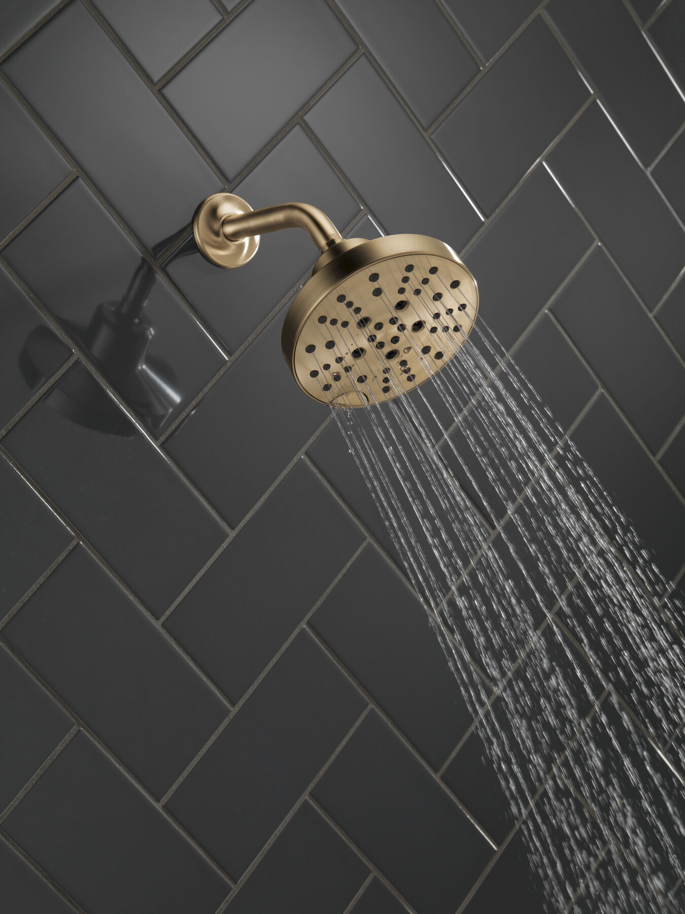 H2Okinetic® 5-Setting Contempoary Round Raincan Shower Head (Recertified), image 6