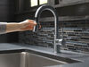 Llave para barra/encimera de cocina monomando extensible, giro limitado
