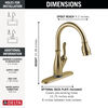 Single Handle Pull-Down Kitchen Faucet with Touch<sub>2</sub>O® Technology Technology