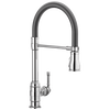 Llave monomando deslizable para cocina con salida con resorte