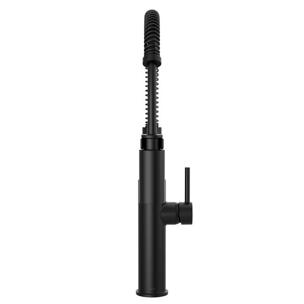 Llave para cocina extensible de una manija con tubo de salida con muelle (producto recertificado)