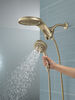HydroRain® H<sub>2</sub>Okinetic® 5-Setting Two-in-One Shower Head (Recertified)