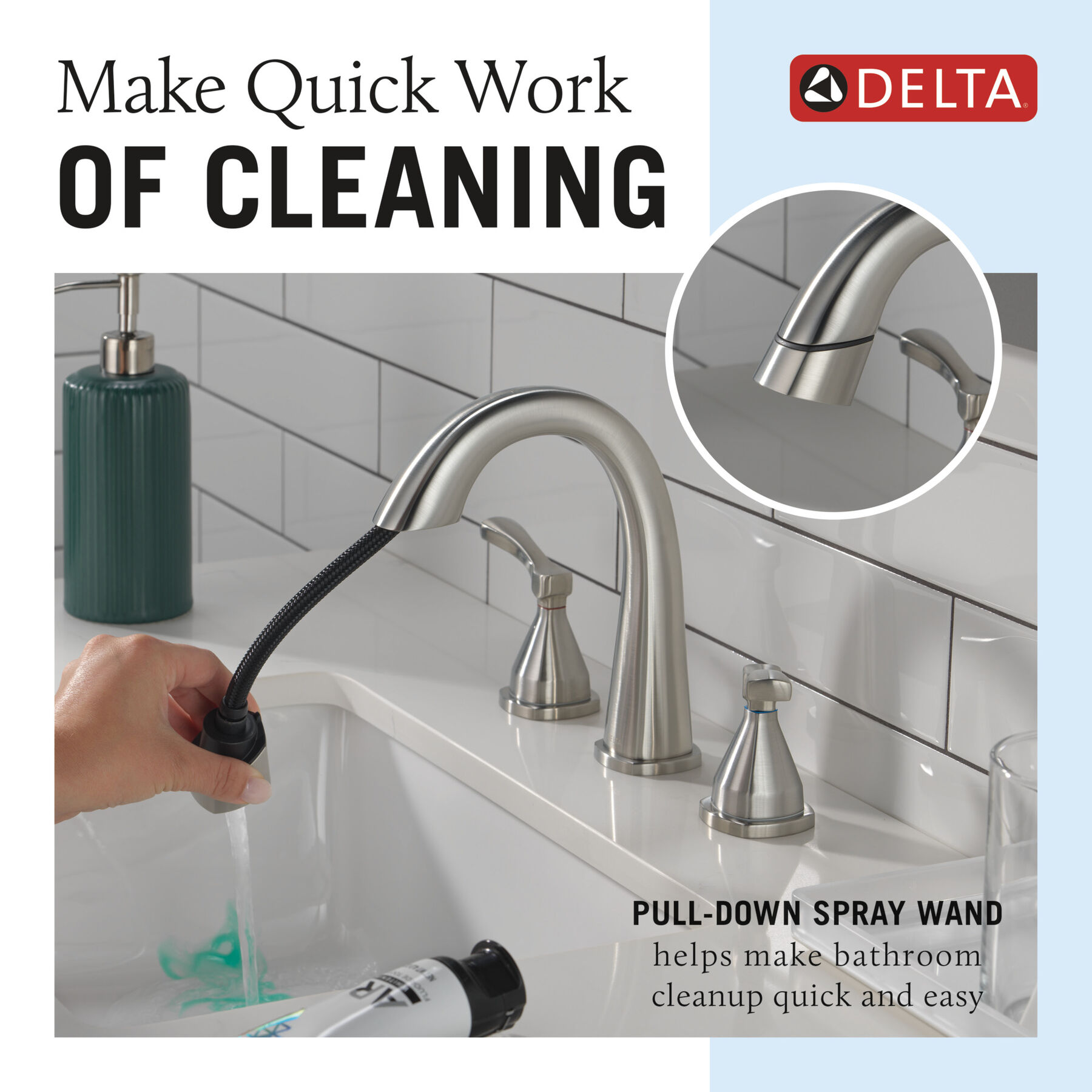 Llave para baño extensible independiente de dos manijas, imagen 7