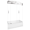 Puerta para ducha de tina curva de 60" x 30"