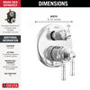 17 Series Integrated Diverter Trim 6-Setting