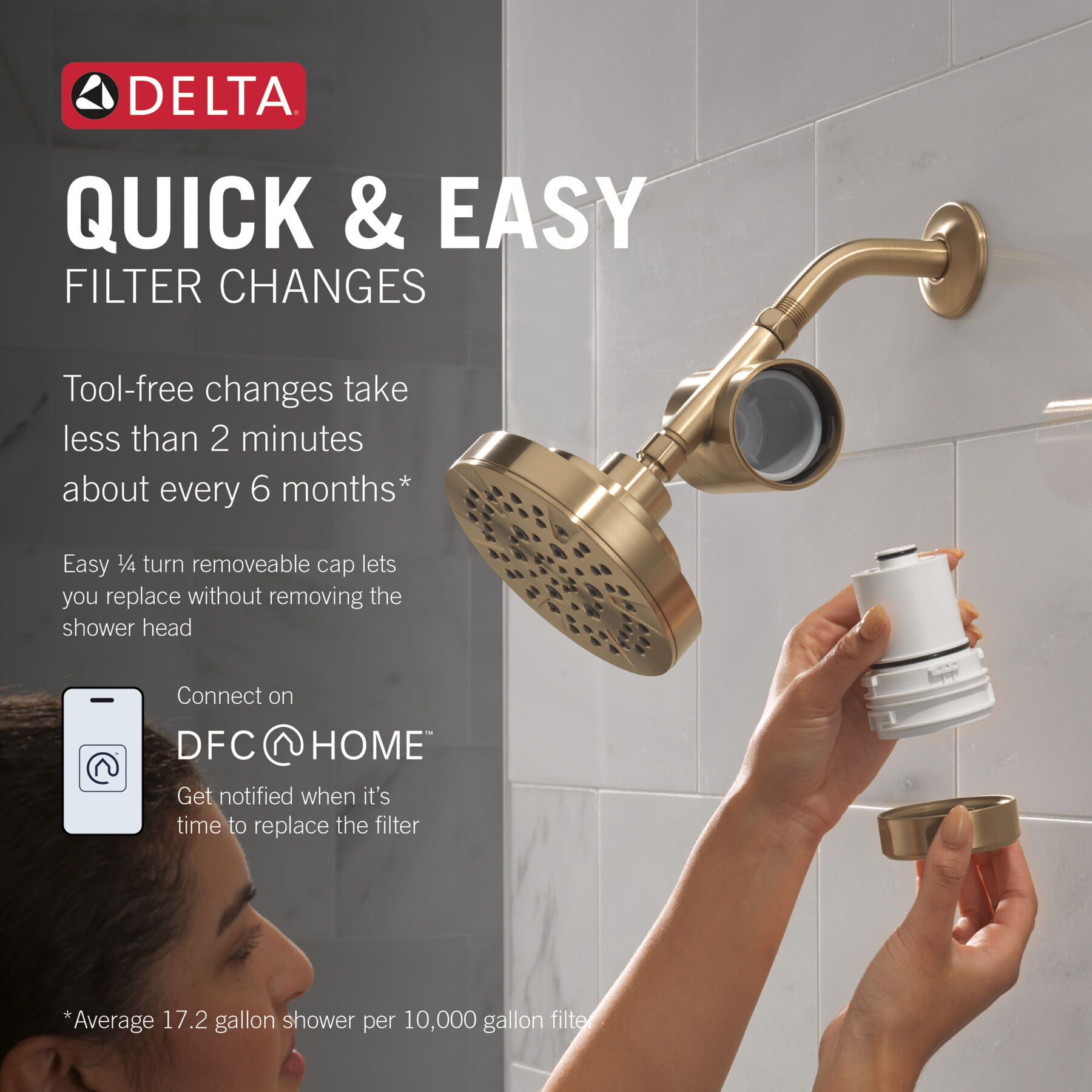 Standard Shower Filter with Shower Head Bundle, image 3