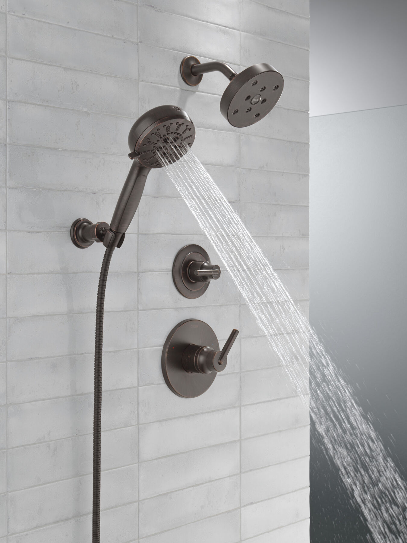 7-Setting Wall Mount Hand Shower with Cleaning Spray, image 18
