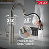 Llave de una manija con tubo de salida deslizable para cocina
