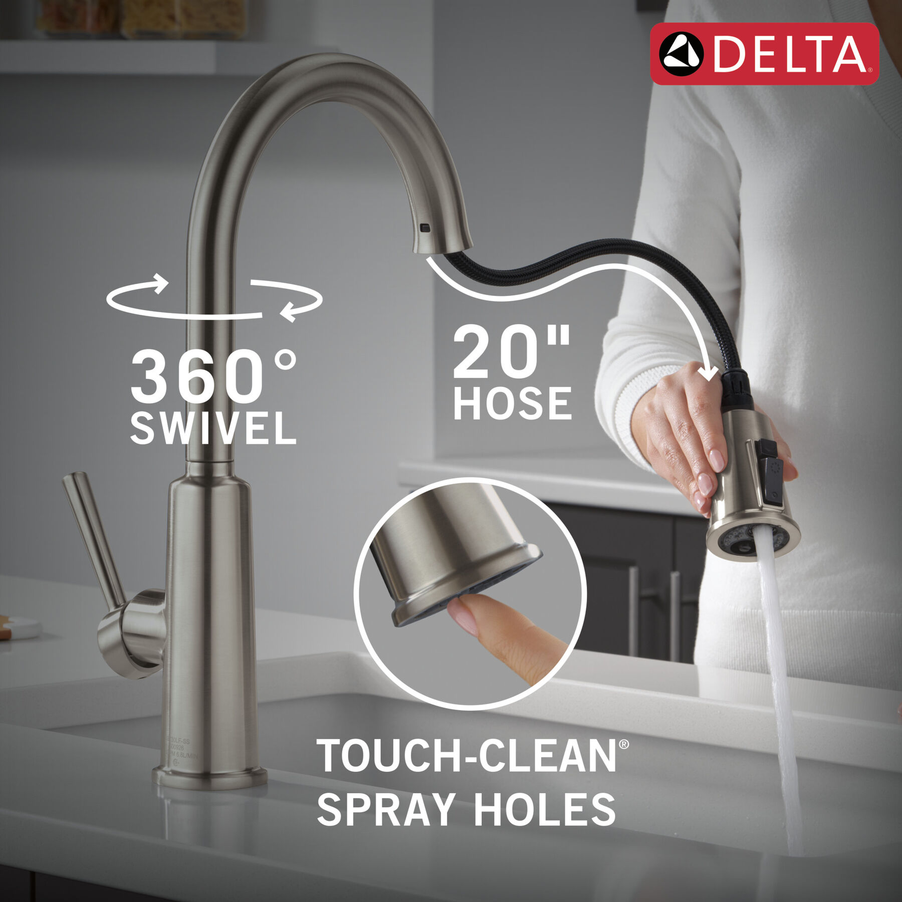 Llave para cocina monomando extensible, imagen 8