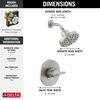 Widespread Lavatory Faucet with Shower Trim Bundle - 14 Series