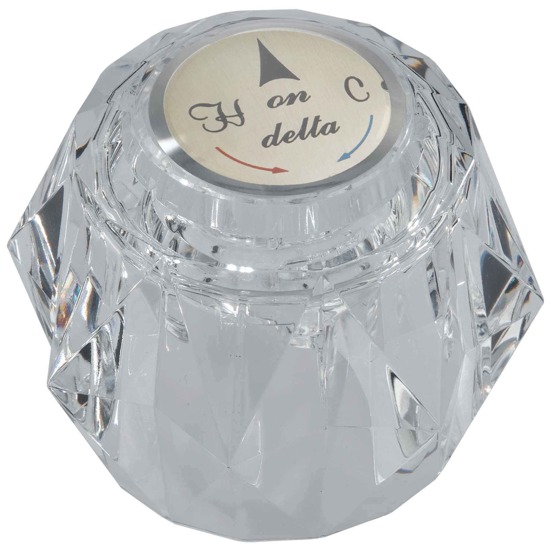 Juego de manijas tipo perilla transparente, baño, lavamanos o bidé