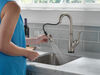 Llave para barra/encimera monomando extensible con tecnología Touch<sub>2</sub>O®