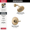 Widespread Lavatory Faucet with Shower Trim Bundle - 14 Series