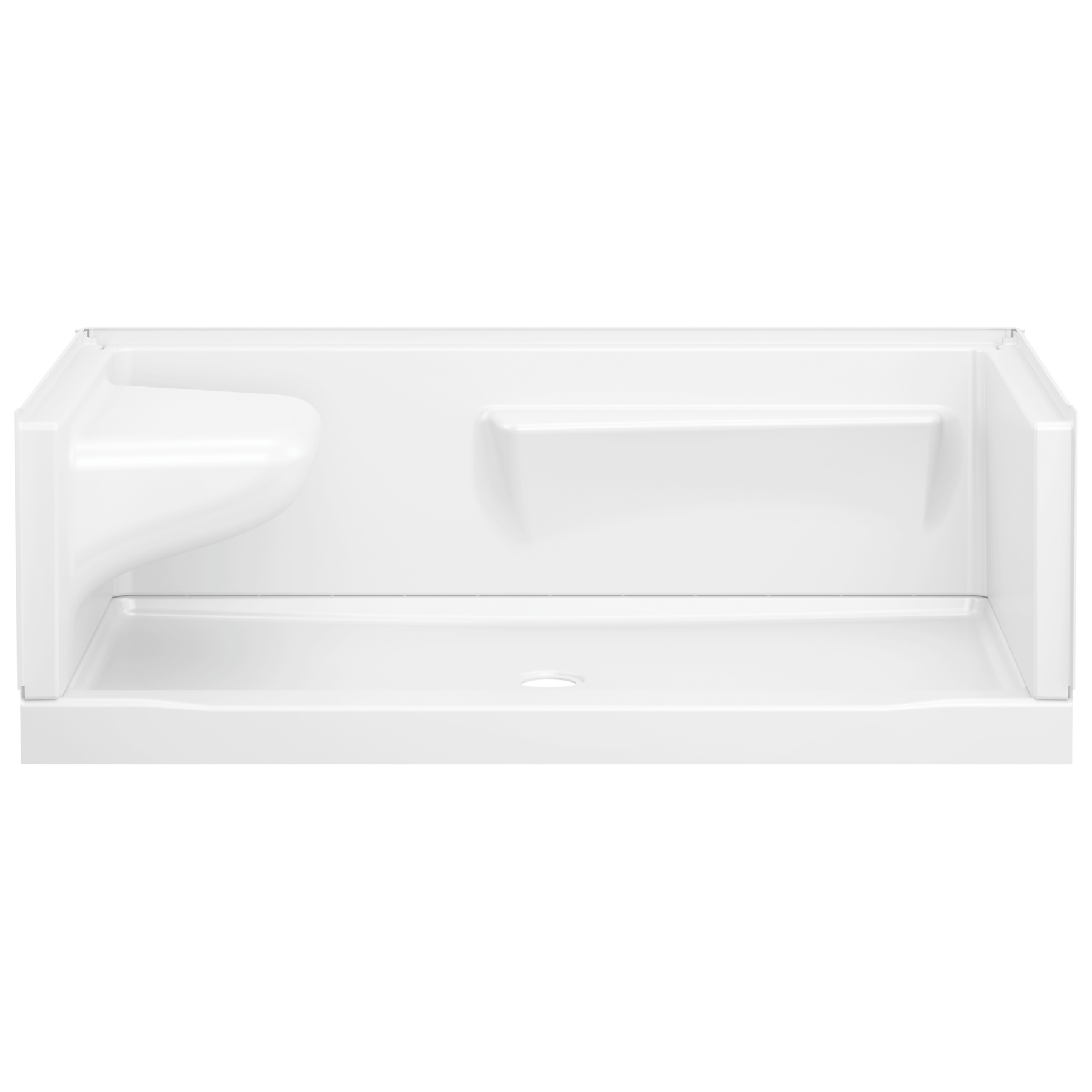 60x32 Alcove Shower Bundle - Left Seat Center Drain