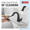 Single Handle Pull Down Bathroom Faucet (Recertified)