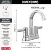 Llave para baño de combinación de dos manijas