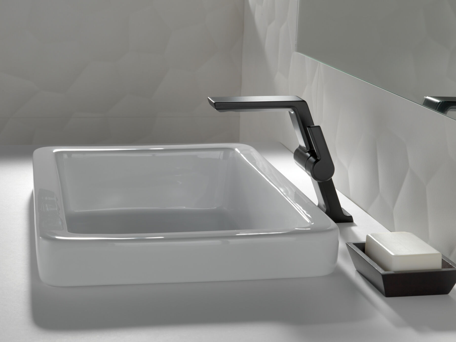 Llave para baño monomando tipo vasija de altura media, imagen 4