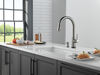 Touch2O with Touchless and VoiceIQ® Technology Single Handle Pull-Down Kitchen Faucet with Soap Dispenser