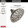 H<sub>2</sub>Okinetic® 5-Setting Traditional Raincan Shower Head (Recertified)