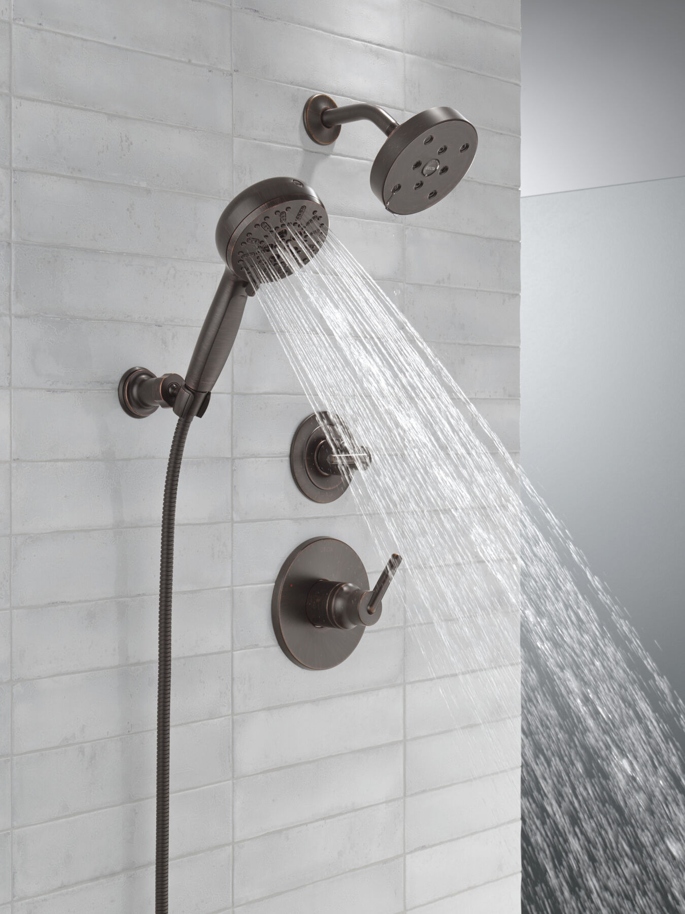 7-Setting Wall Mount Hand Shower with Cleaning Spray, image 20