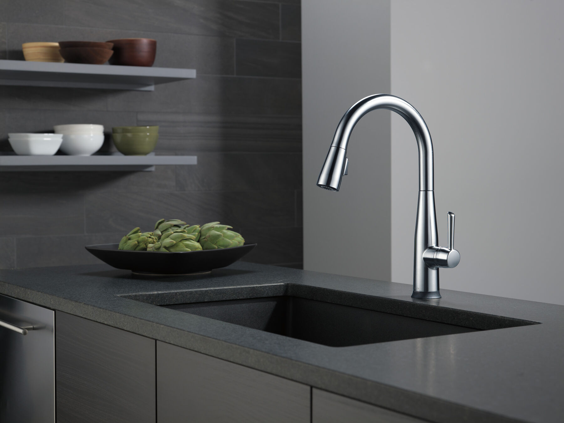 VoiceIQ® Single Handle Pull-Down Faucet with Touch<sub>2</sub>O® Technology, image 9