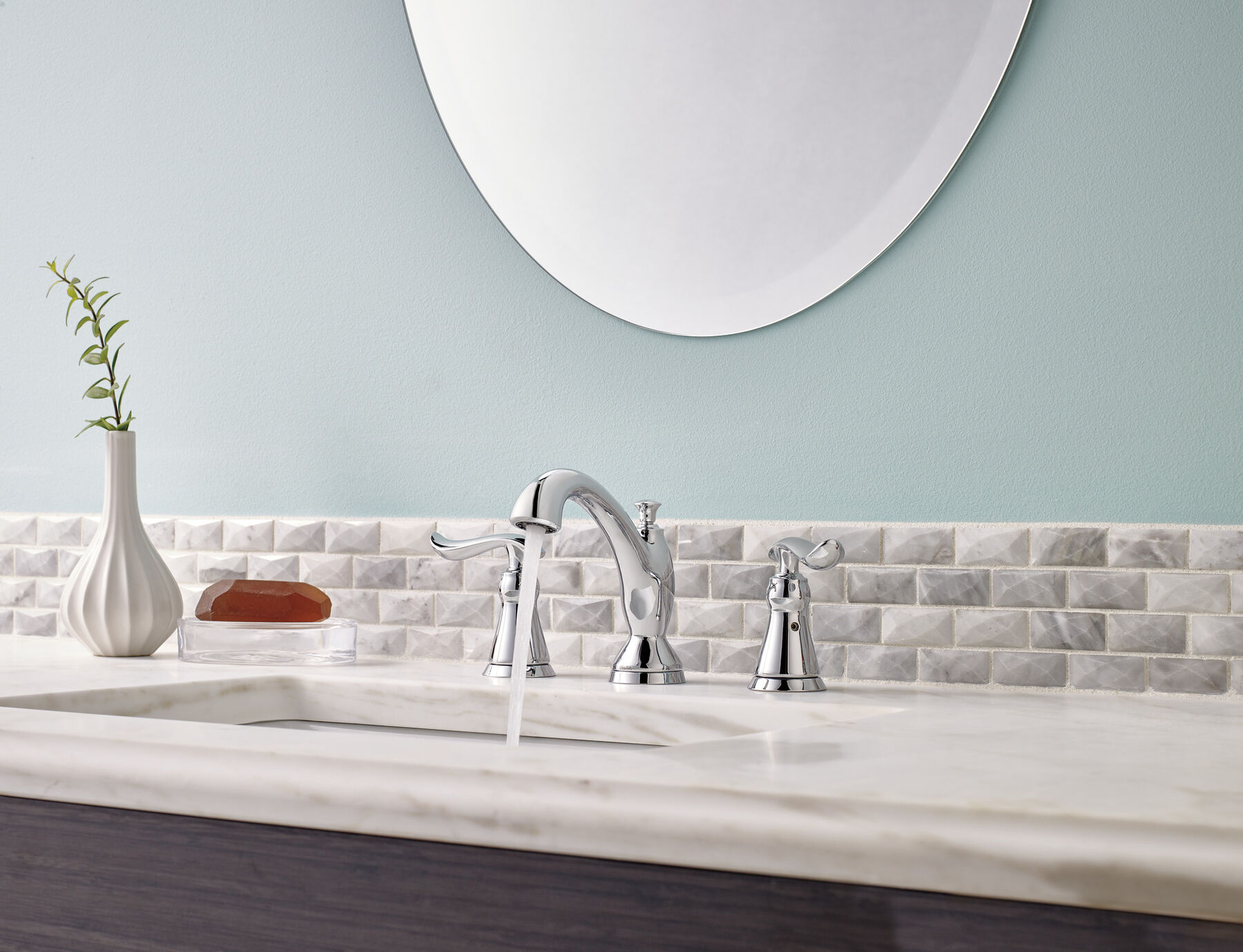 Llave para baño de extensión con dos manijas, imagen 3