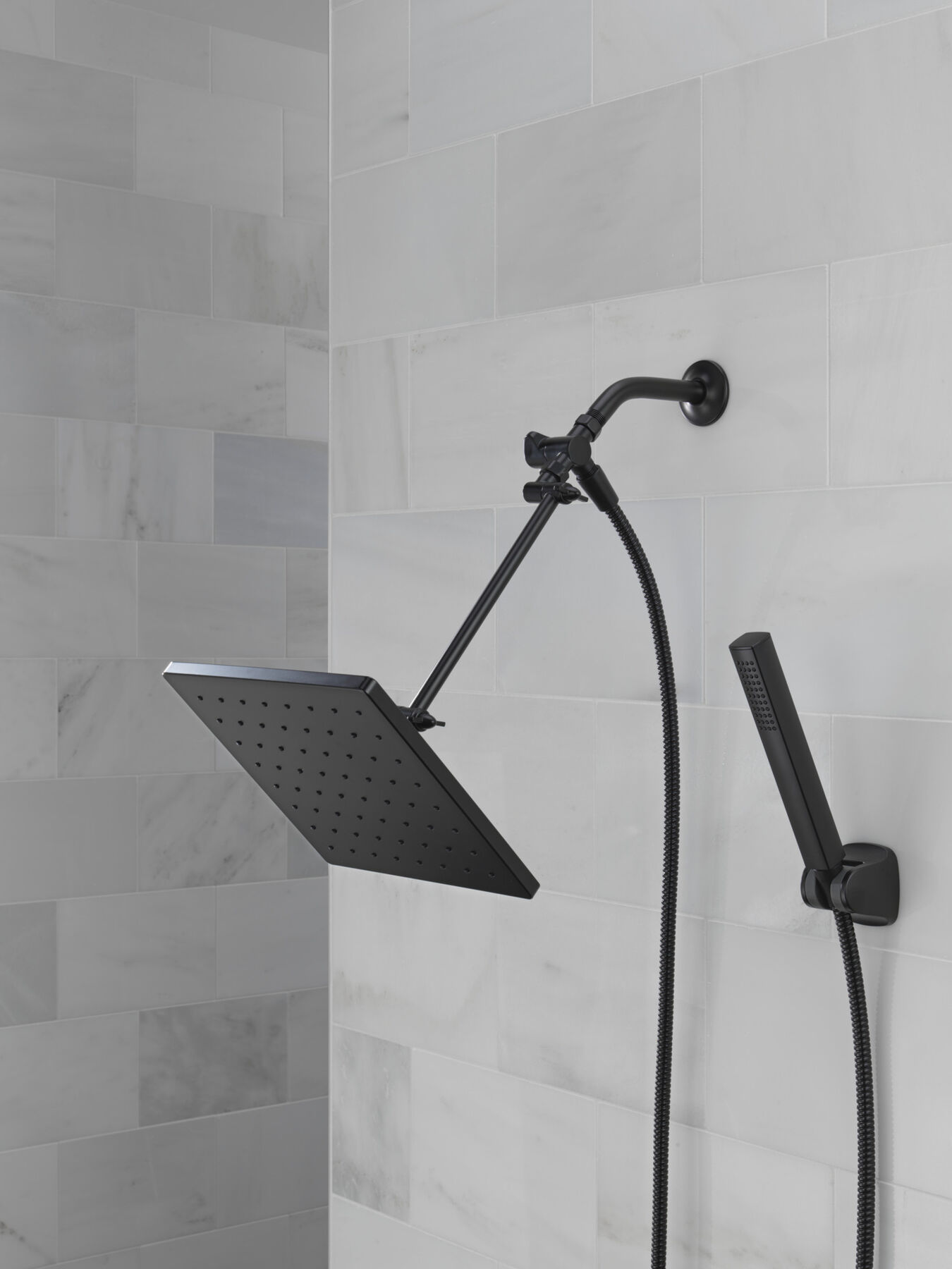 10 inch Raincan Shower Head & Hand Held Combo with Adjustable Extension Arm, image 3