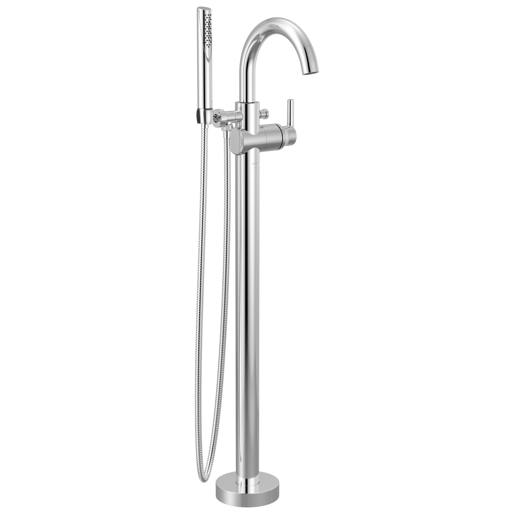 Terminación de llave de llenado para bañera monomando para montaje en piso con ducha manual