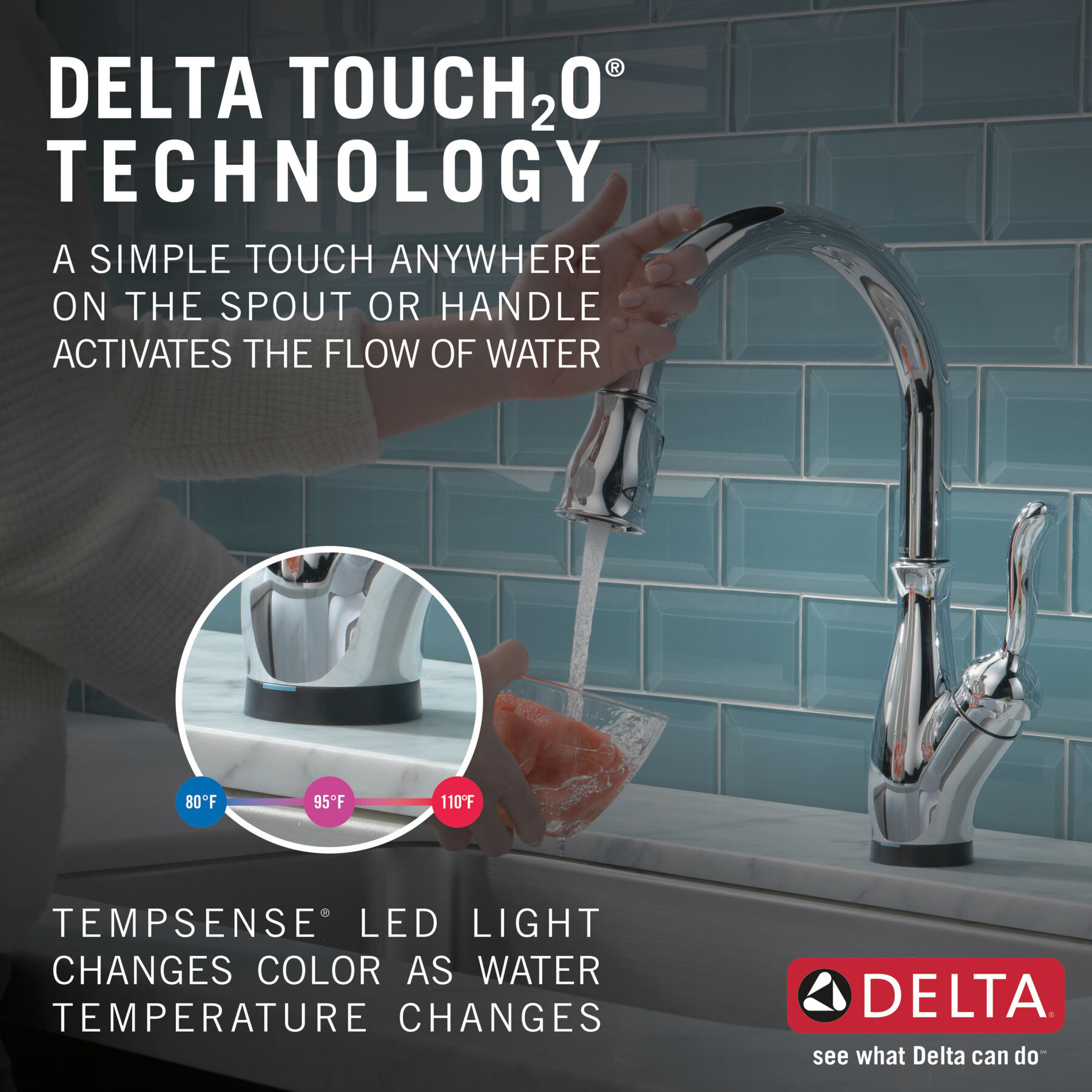 VoiceIQ® Single Handle Pull-Down Faucet with Touch<sub>2</sub>O® Technology, image 9