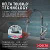 Llave para cocina monomando extensible con tecnologías Touch<sub>2</sub>O® y ShieldSpray®