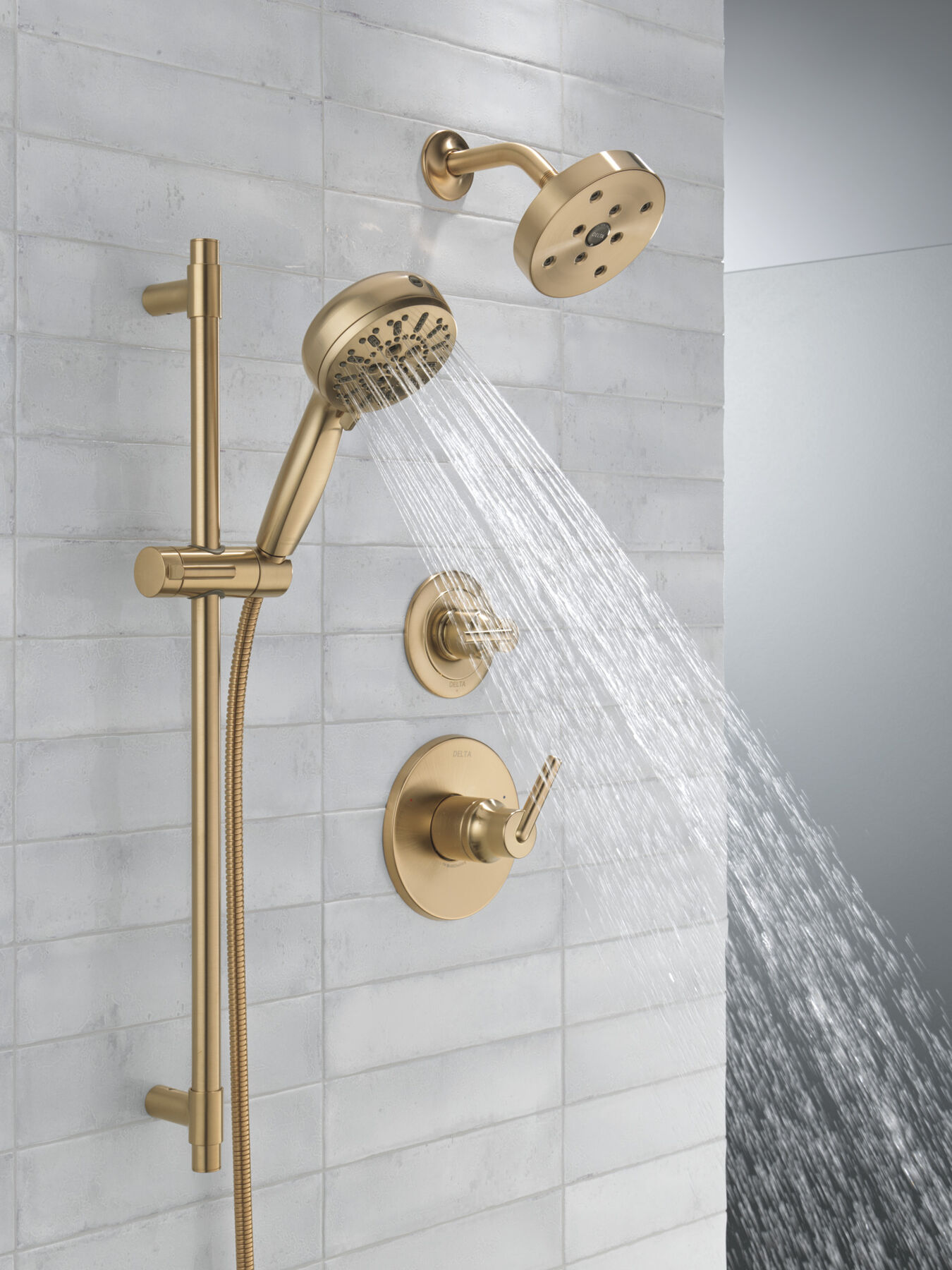7-Setting Slide Bar Hand Shower with Cleaning Spray, image 12