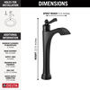 Llave para baño monomando tipo vasija con tecnología Touch<sub>2</sub>O.xt®