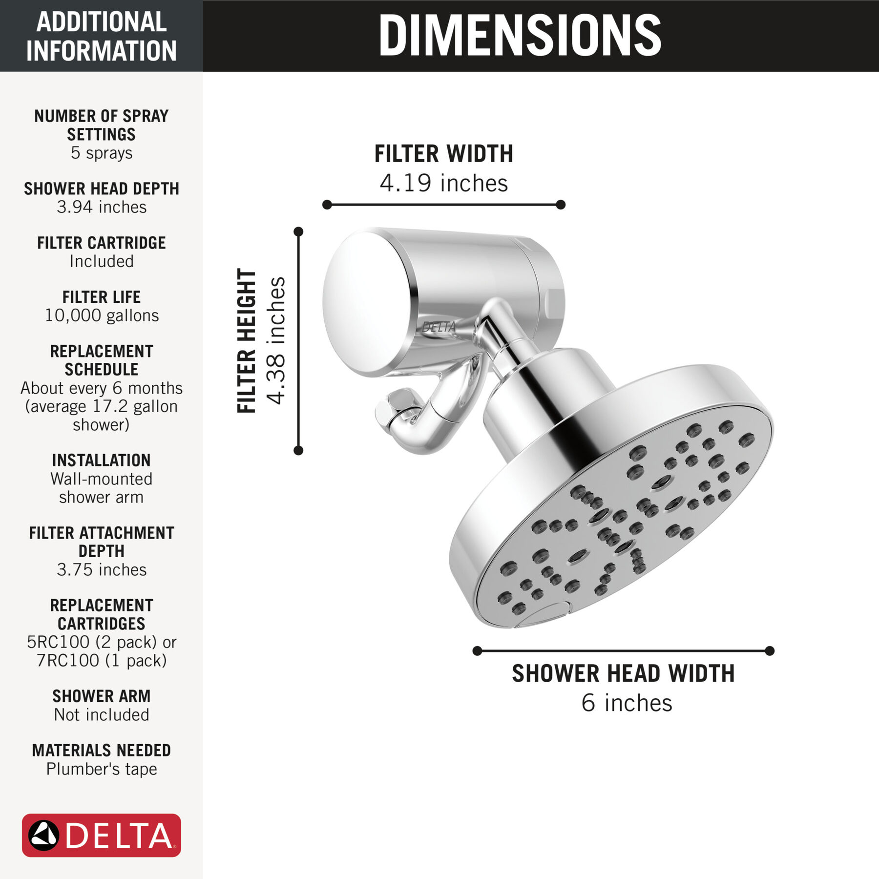 Premium Shower Filter with Shower Head Bundle, image 6