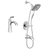 Single Handle Lavatory Faucet with 14 Series Tub Shower Trim Bundle