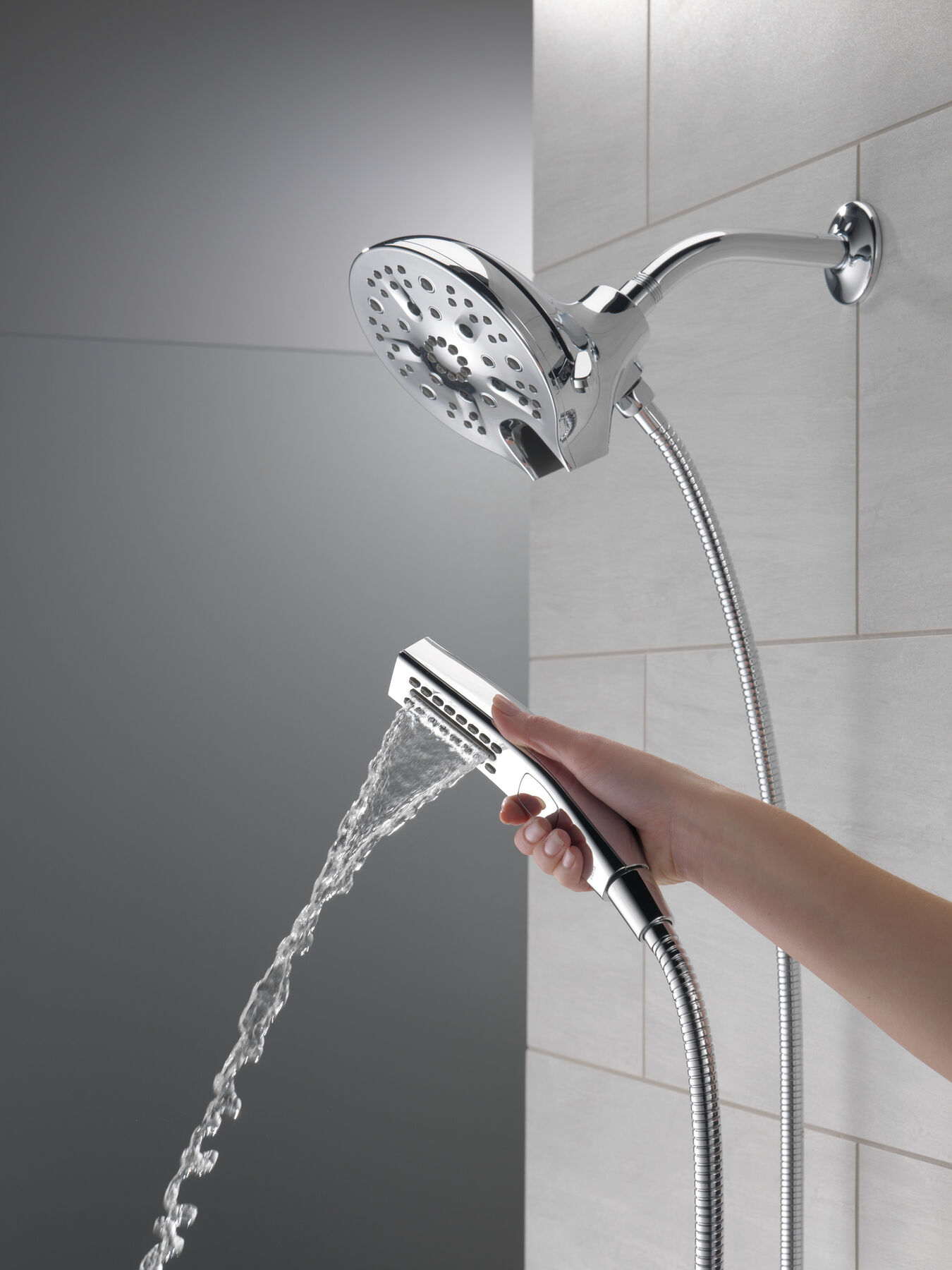 Ducha dos en uno H<sub>2</sub>Okinetic® In2ition® de 5 funciones, imagen 9