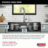 Lavabo de cocina tipo estación de trabajo para reacondicionamiento estilo campestre/borde delantero con un receptáculo calibre 16 de 33", con reborde WorkFlow™ y accesorios para instalación de montaje superior encastrado