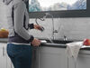Llave para cocina monomando extensible con dispensador de jabón y tecnología ShieldSpray