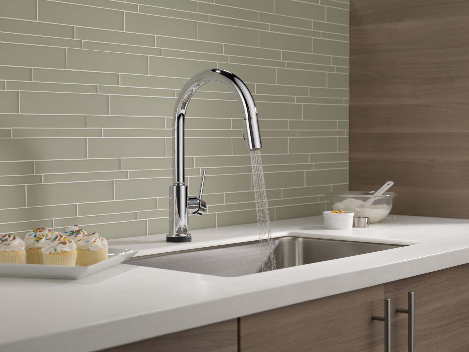 Llave para cocina monomando extensible con tecnología Touch<sub>2</sub>O®, imagen 13