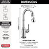 Single Handle Pull-Down Bar/Prep Faucet with Touch<sub>2</sub>O® Technology