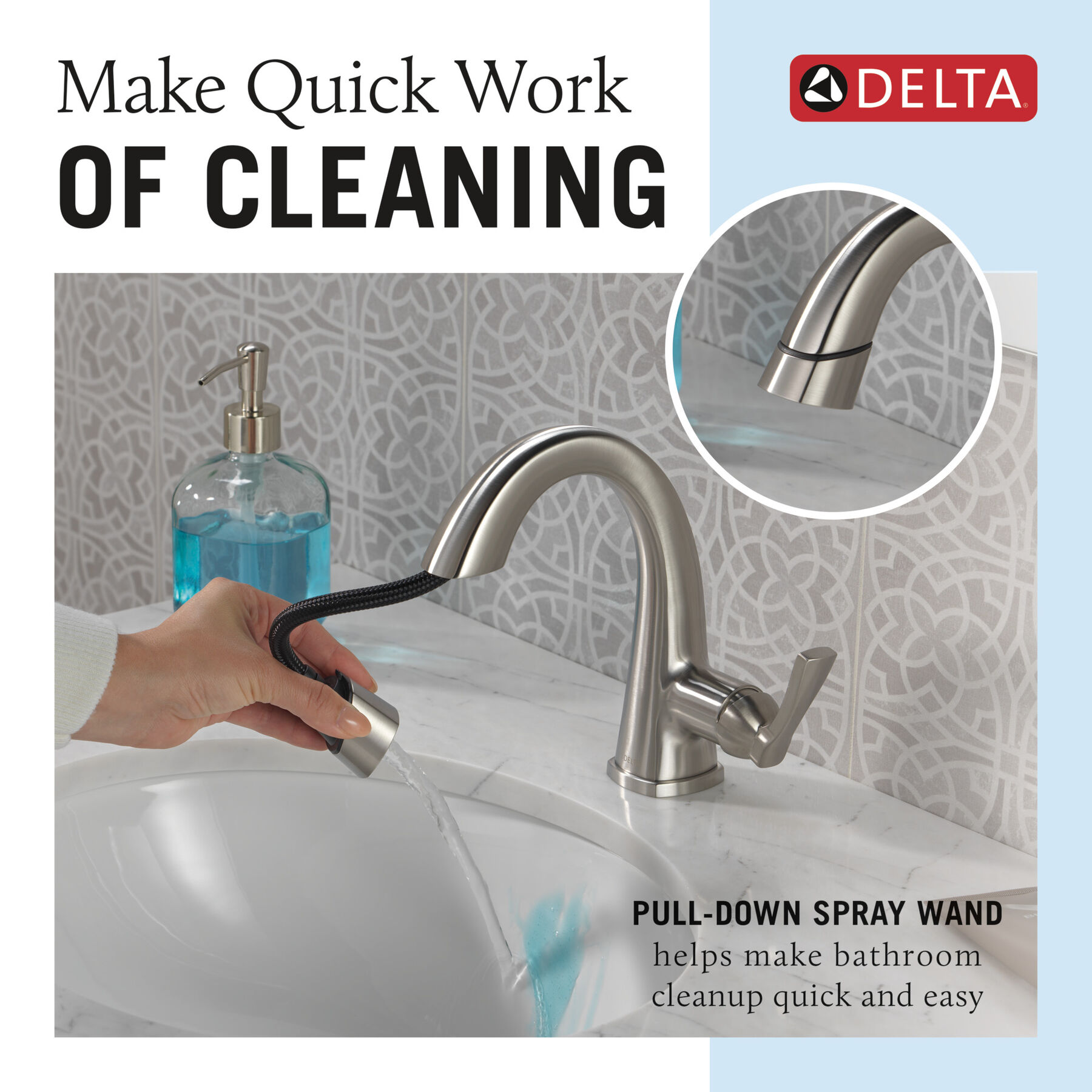 Llave para baño extensible de una manija Stryke®, imagen 9