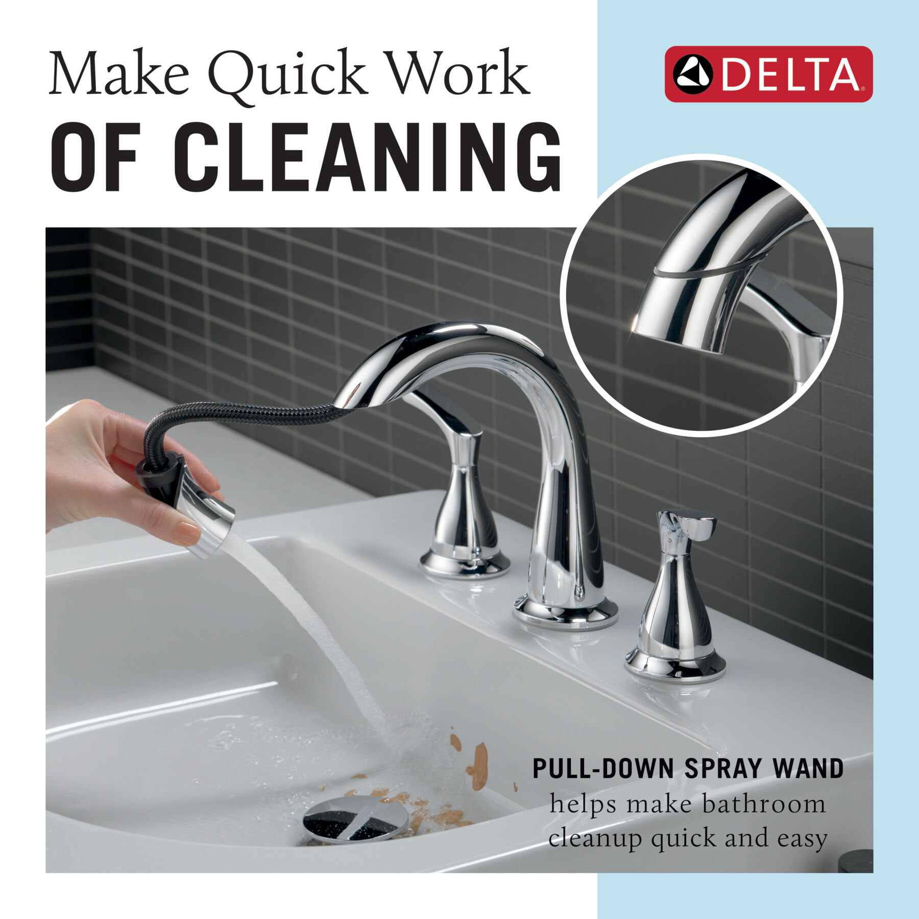 Llave para baño extensible independiente de dos manijas, imagen 3