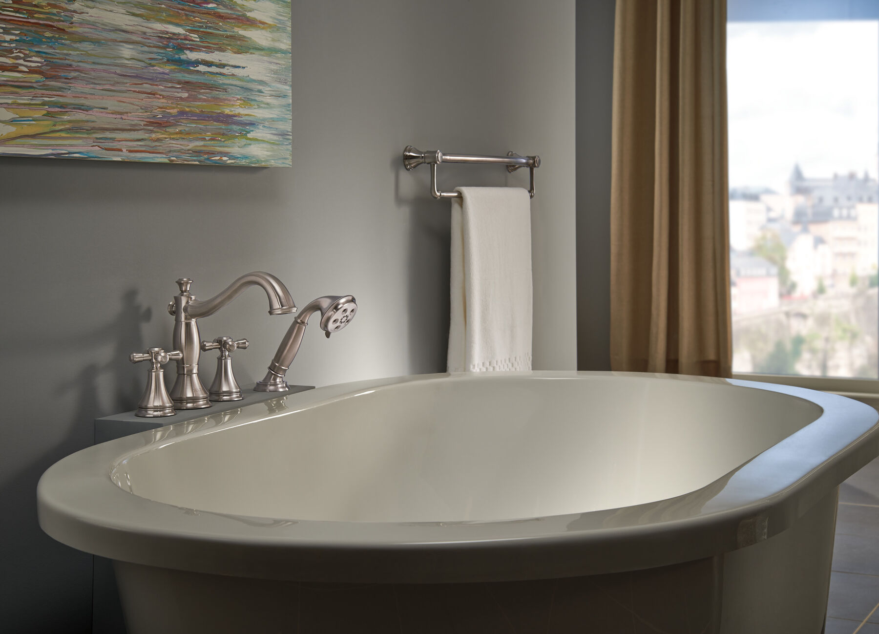 Roman Tub with Hand Shower Trim - Less Handles, image 3