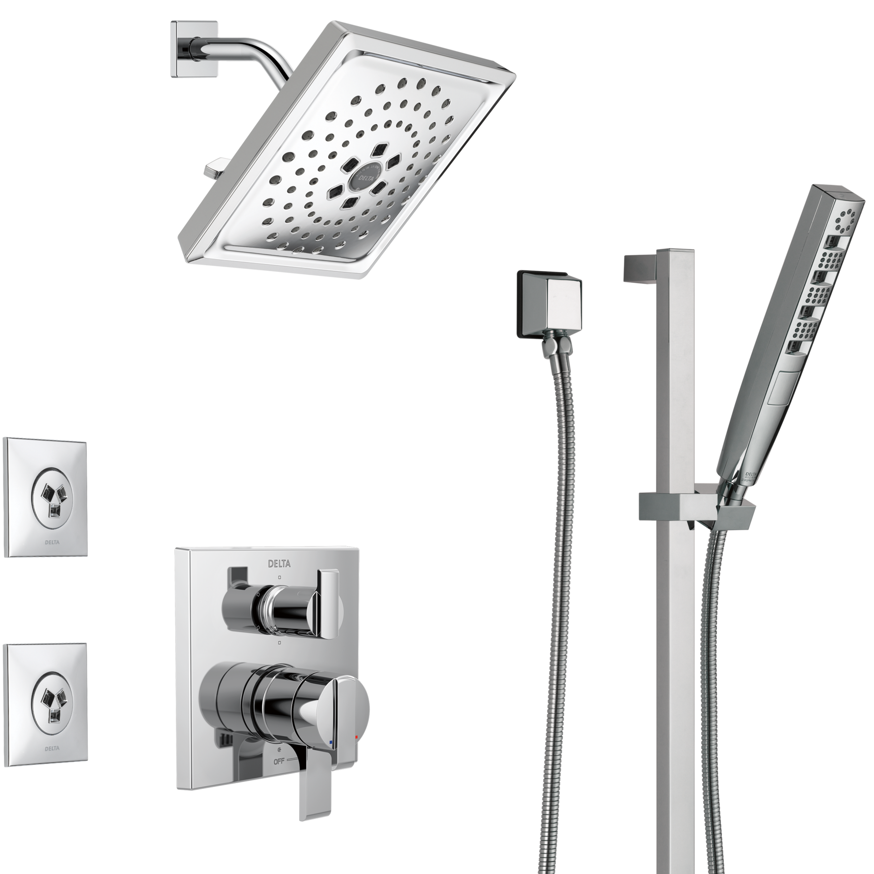 Accesorio de rociador para el cuerpo HydraChoice cuadrado (producto recertificado), imagen 3