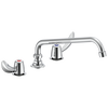 Two Handle 8 In Below Deck-Mount Faucet