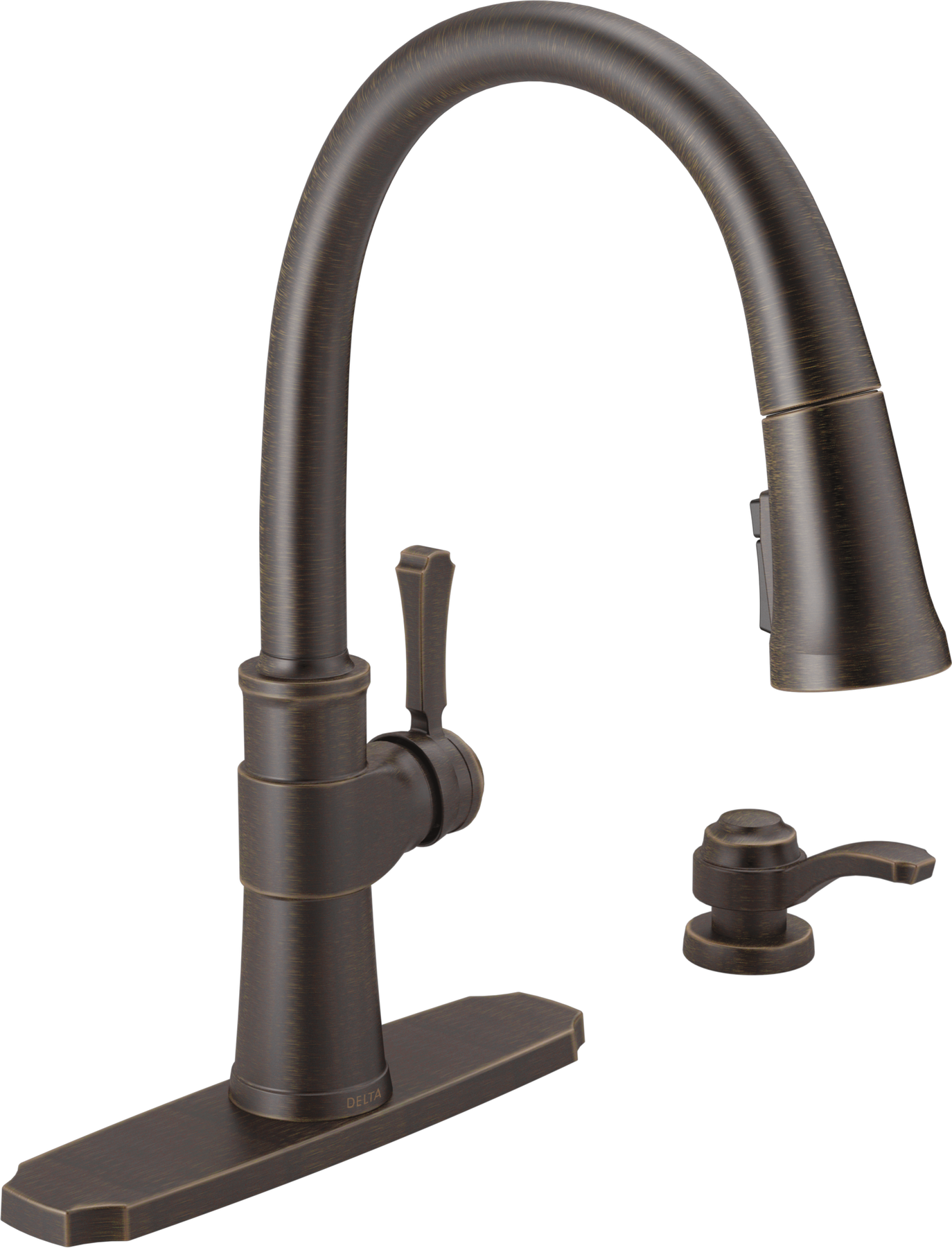 Llave para cocina monomando extensible con dispensador de jabón y tecnología ShieldSpray®, imagen 1