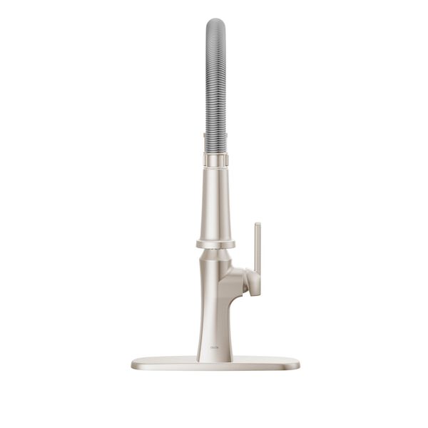 Llave monomando deslizable para cocina con salida con resorte
