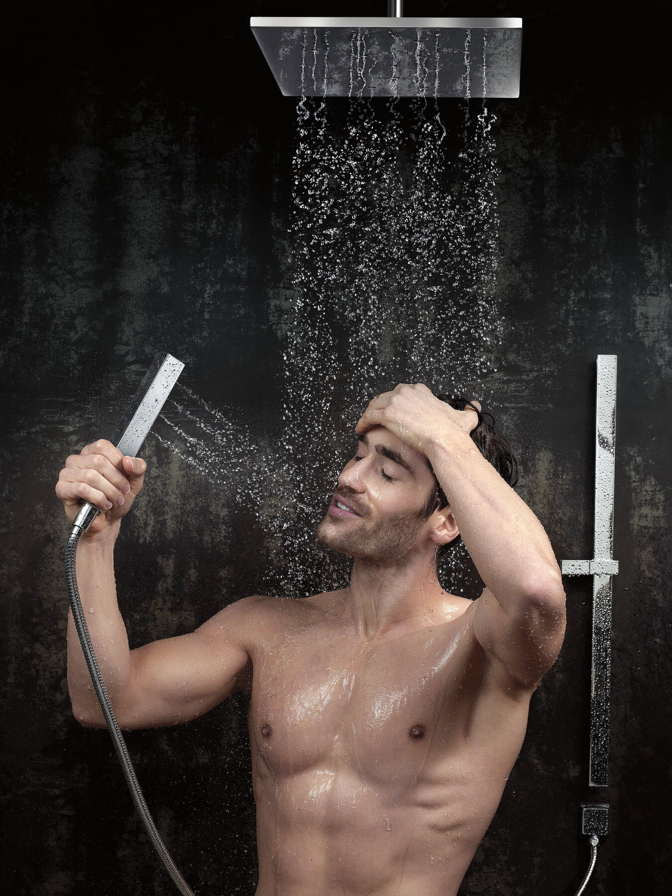 Ducha manual H<sub>2</sub>Okinetic® de una sola función con barra deslizante, imagen 12