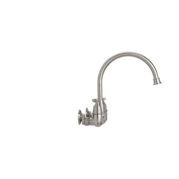Llave de dos manijas para cocina de montaje en pared