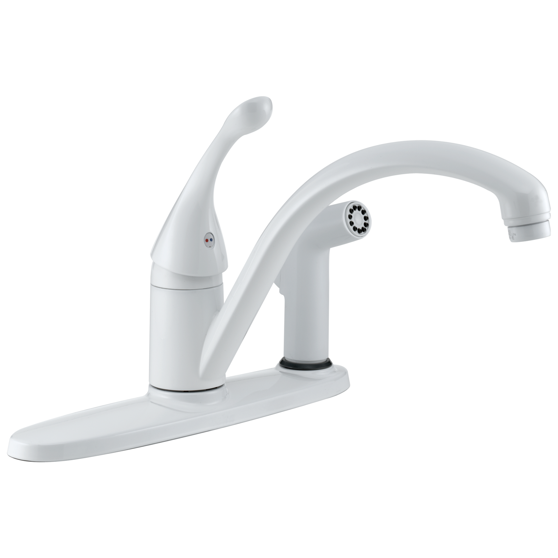 Llave para cocina de una manija con rociador integral