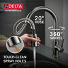 Llave de una manija con tubo de salida deslizable para cocina
